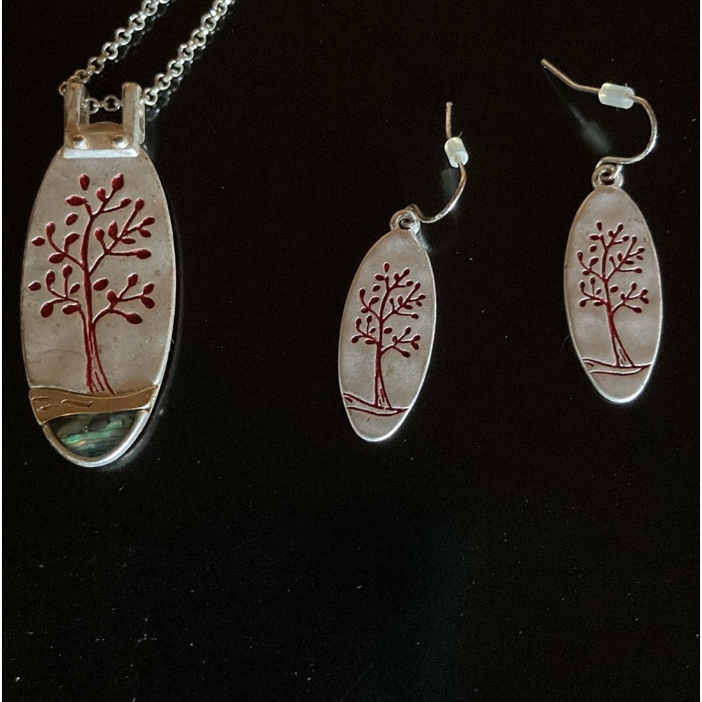 Tree of Life necklace and earring set.